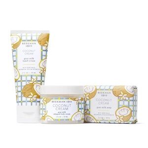 Beekman 1802 Coconut Cream Goat Milk Bath & Body Travel Set - White/Gold